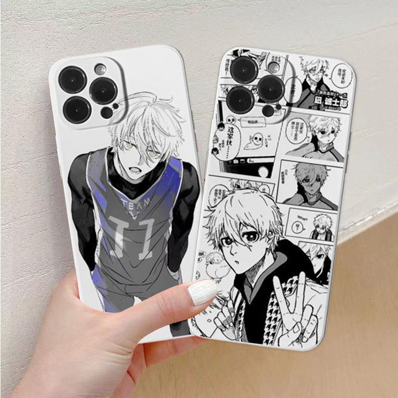 Cellphone Case For Redmi 10 5G 10C A1 4G 9 9C 9A 9T K20 K40 PRO NOTE 11E 9 POCO F2 F3 X2 Phone Casing Anime Blue Lock Isagi Yoichi Nagi Seishiro Bachira Meguru Soft Popular Silicone Cartoon Shockproof Full Protection TPU Anti-falling. 