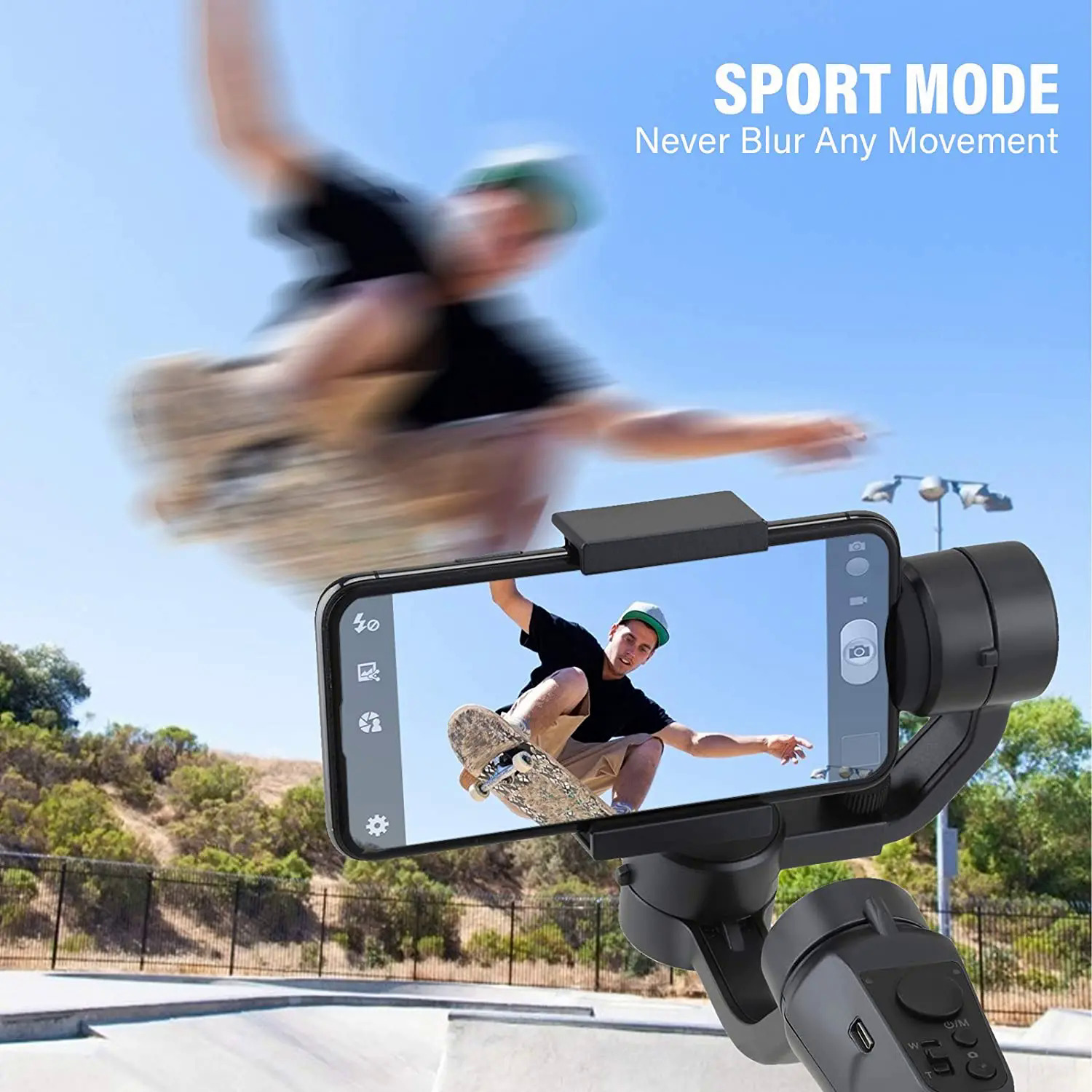 F6 3 Axis Gimbal Handheld Stabilizer Cellphone Action Camera Holder Anti Shake Video Record Smartphone Gimbal For Phone. 