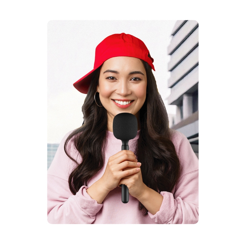 Microphone Interview Handle For DJI Mic / Moma / Rode Wireless Go / Relacart. 