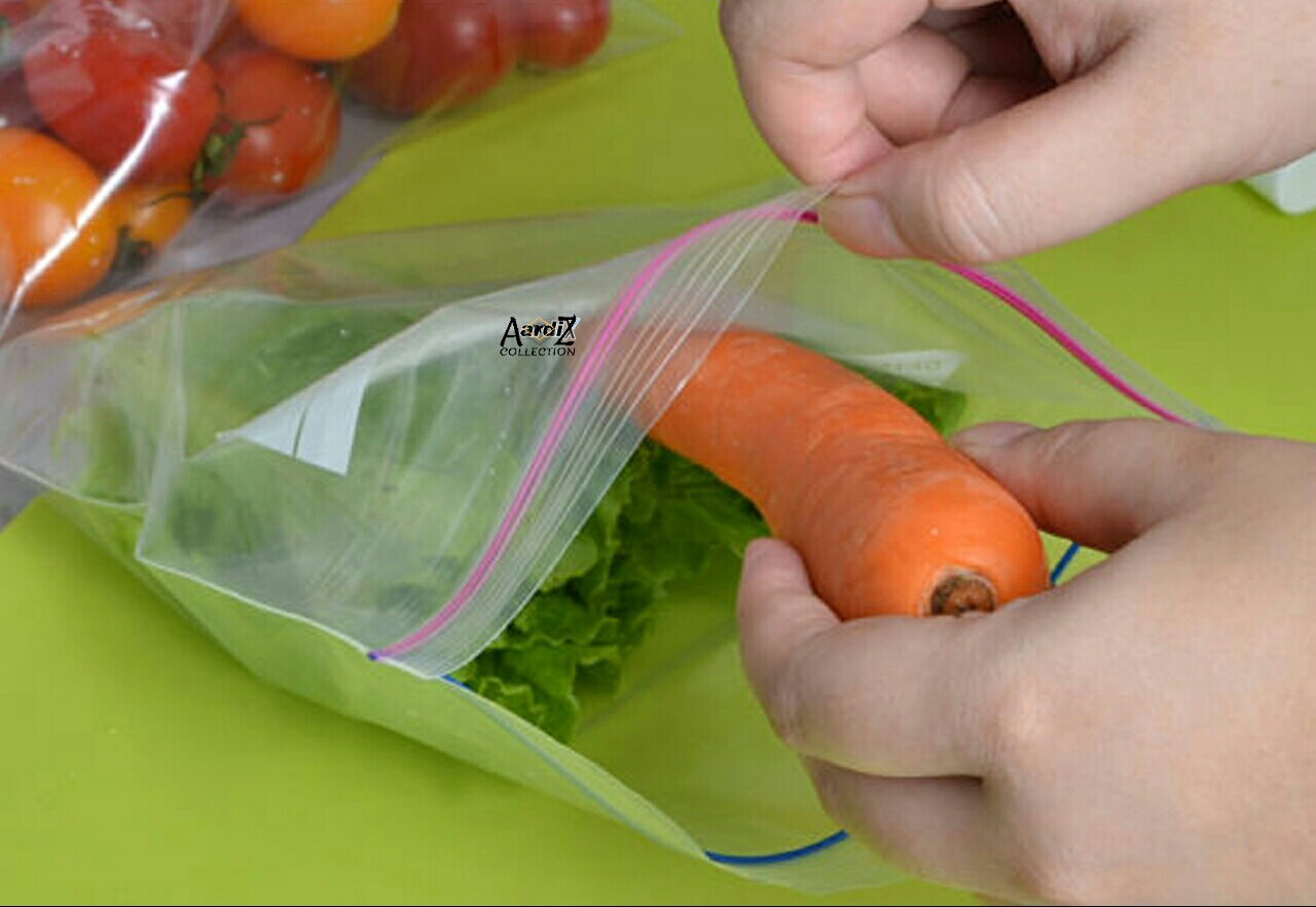 Zipper poly bag (8" X 12")- 50 pcs