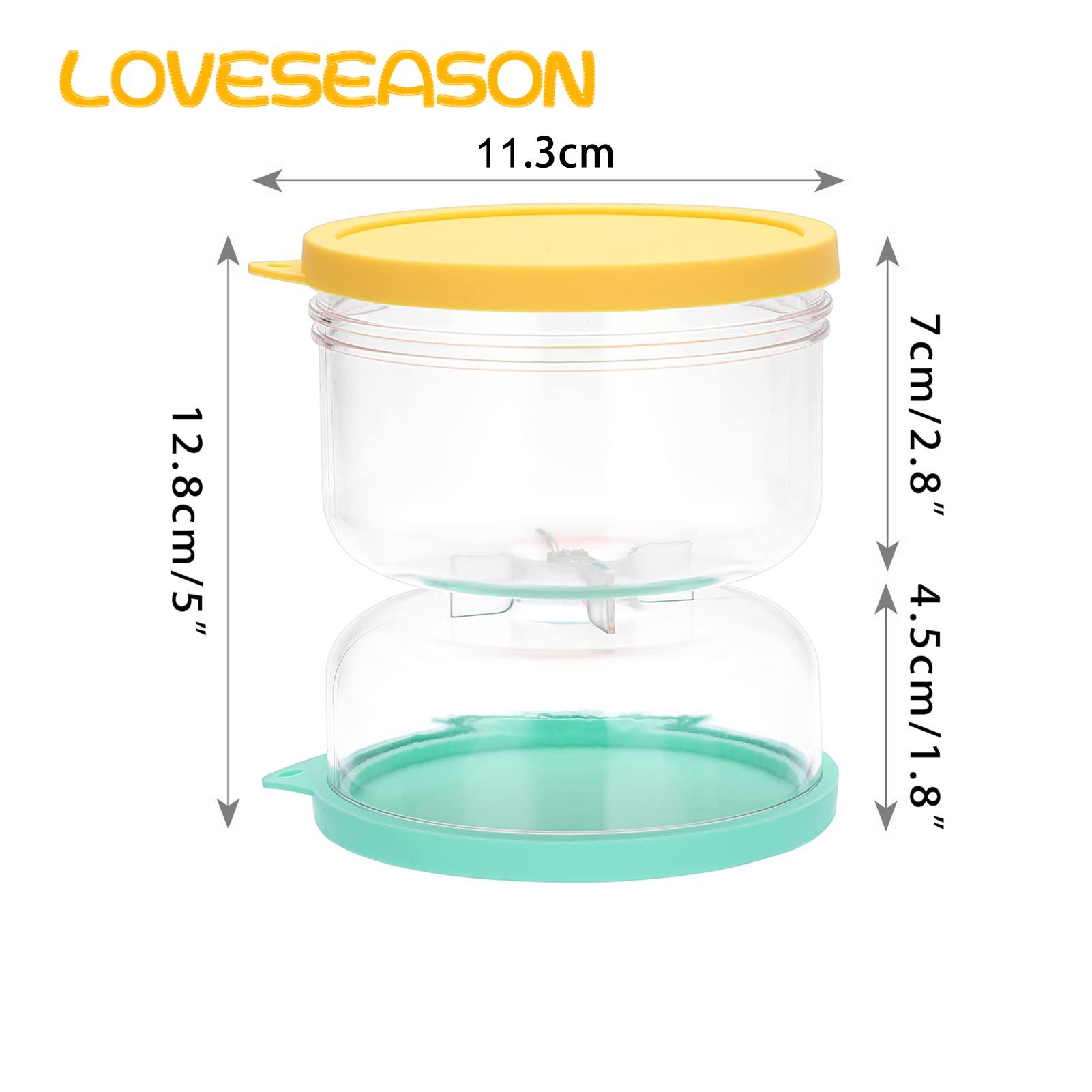 Loveseason Pickle Juice Separator Jar Transparent Clear Pickle Container Dry Wet Separation Jar. 