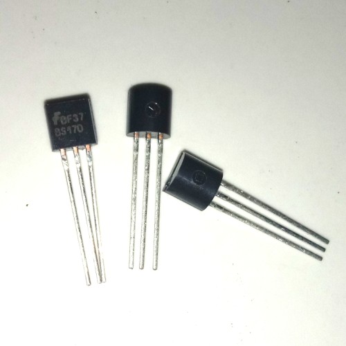 BS170 Transistor BS170 60V 0.5A N-Channel Transistor TO-92 Package 3 Pin Leads. 
