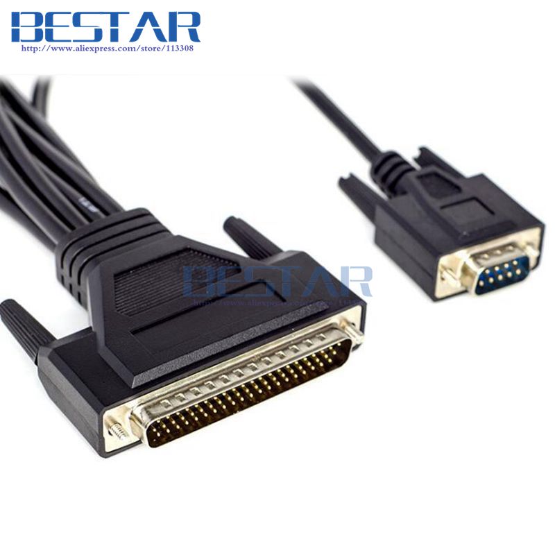 DB62 DB 62 Pin 62pin Male To 8 * DB9 HD DB 9PIN X 8 male Adapter connector serial port cord cable For scsi PCI 1 in 8 out. 