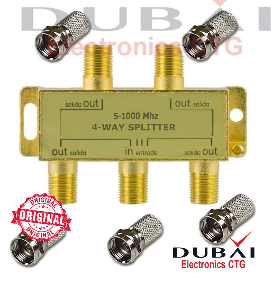 4 Way  Cable signal 5-2450MHZ Splitter 1 set