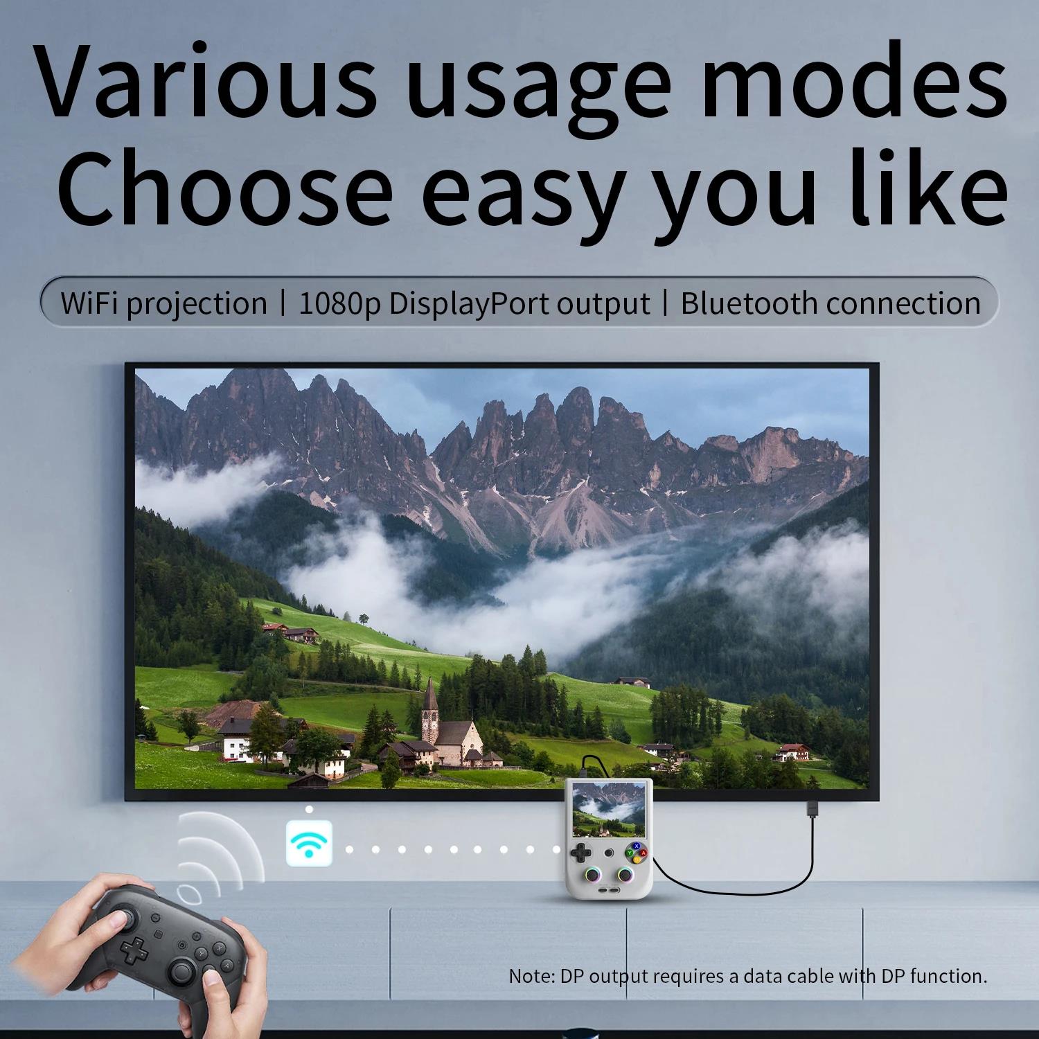 ANBERNIC RG 406V Video Handheld Game Console RG406V 4 IPS Touch Screen Android 13 Wifi Retro Games Player Supports 1080p DP psp. 