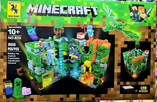 Big  Minecraft for kids fun Building toy Joining the Constrction with Big Minecraft City - Toys. 