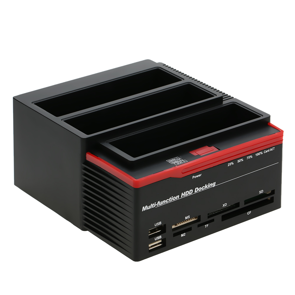 Multifunctional 2.5/3.5" IDE&SATA Hard Disk Base USB 3.0 HDD Docking Station Three-bay HDD Docking Station AU Plug. 