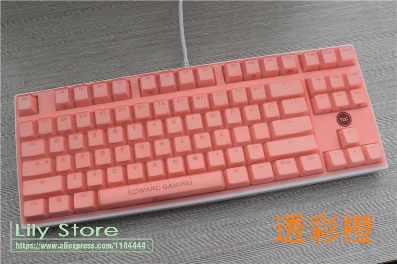 For LOLITA SPYDER 87 / coolermaster dareu FILCO a-jazz AK40 KEYCOOL surmt 87 keys Mechanical Keyboard Skin Covers Protector