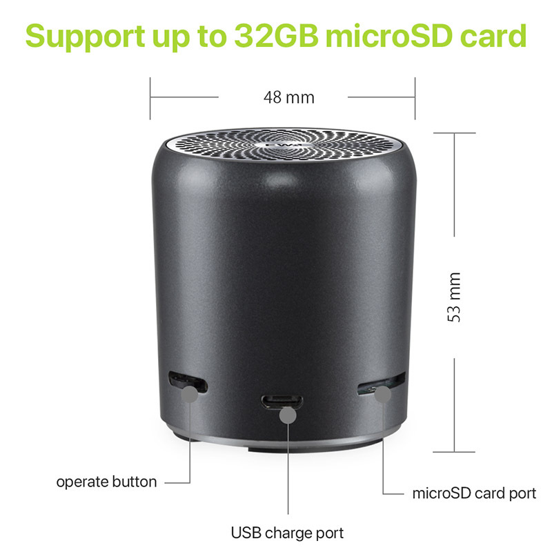 EWA A107S Mini Bluetooth Mobile Computer Speaker Wireless Outdoor Portable Car TWS Interconnected Waterproof Subwoofer Sound. 