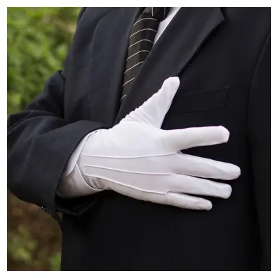 Mens white best sale gloves near me