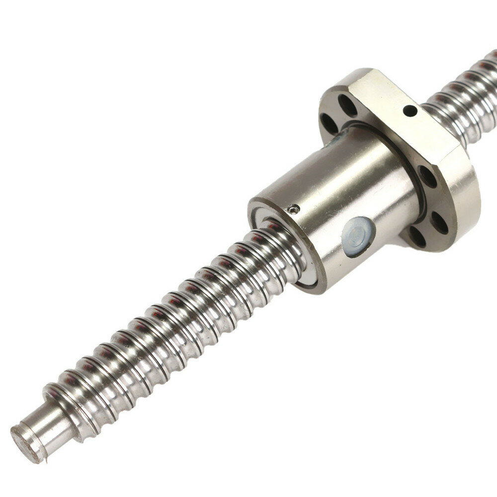 SFU15 ball screw machining with single ball nut CNC. 