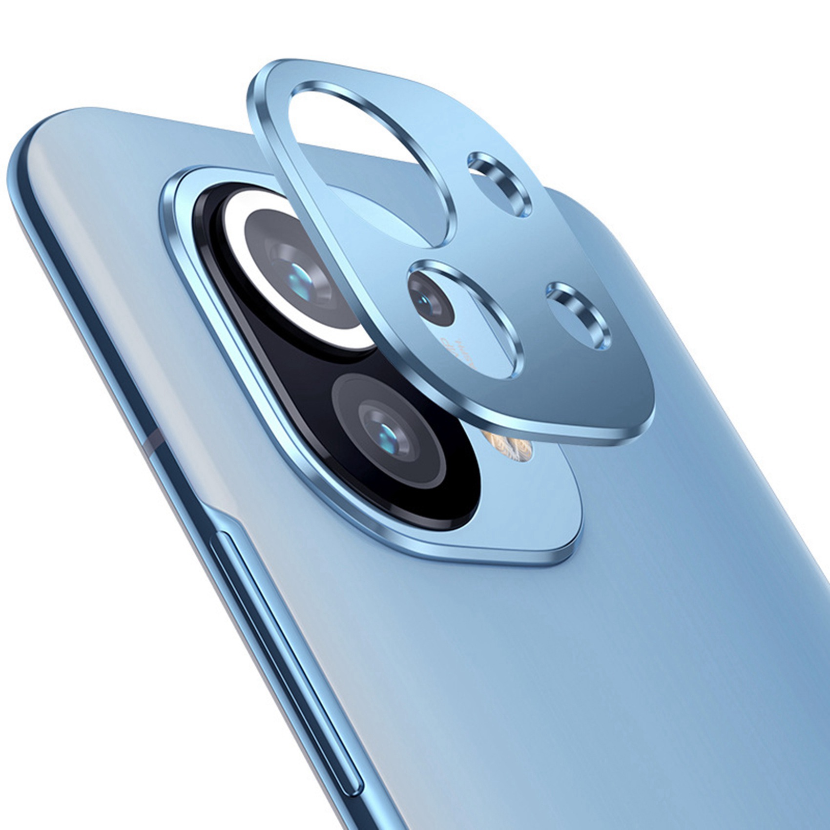 Blue Lens Screen Protector for Xiaomi 11 Aluminum Alloy Ring Film