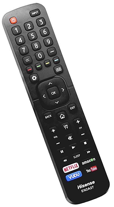New EN2A27 Replaced Remote fit for Hisense LED TV 55H6B 50H7GB 40H5C 43H5C 43H7C 50CU6000 50H5C 50H6C 50H7C 50H7GB1 50H8C 55H5C 55H6B 55H7B 55H7C 55H8C 55H9B2 65CU6200 65H10B ERF6B11. 
