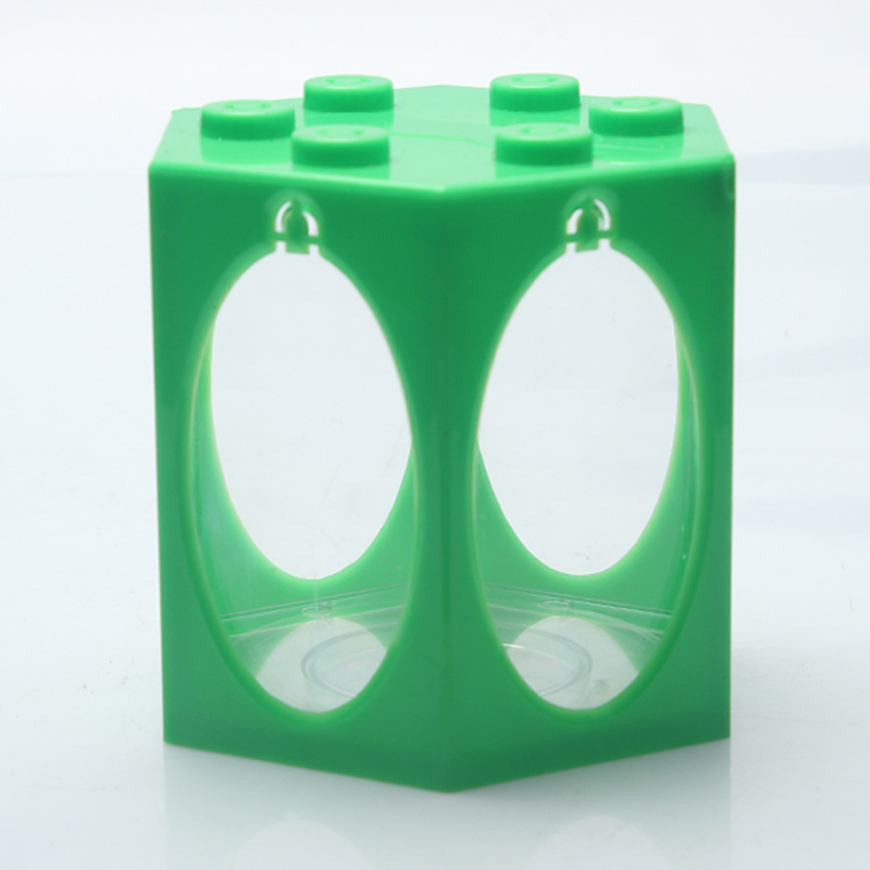 Creative Superposition Portable Six-sided Exquisite Square Circle Landscaping Blind Box Lantern Bird Cage Rotating Micro Scene (International Version). 