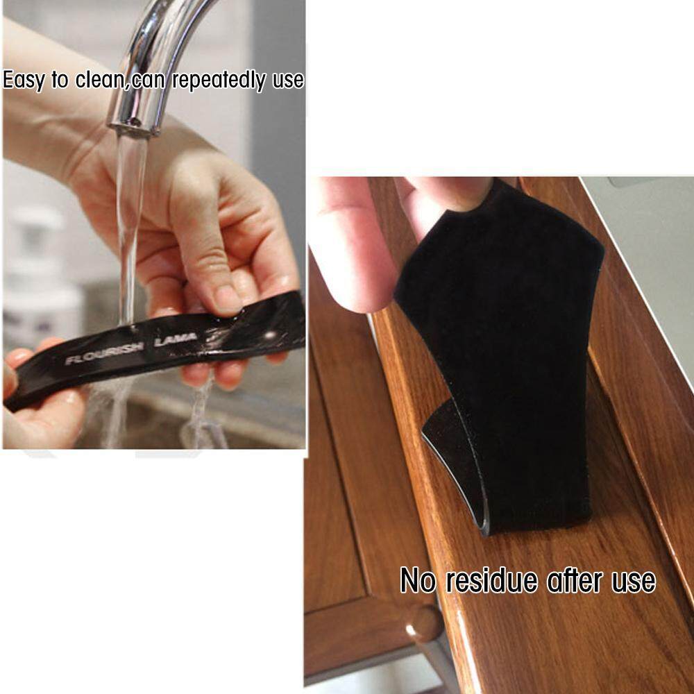 2 Pcs Magic Traceless Rubber Sticker Mobile Phone Holder High Temperature Resistant Reuseable Sticker Srick on Anywhere. 