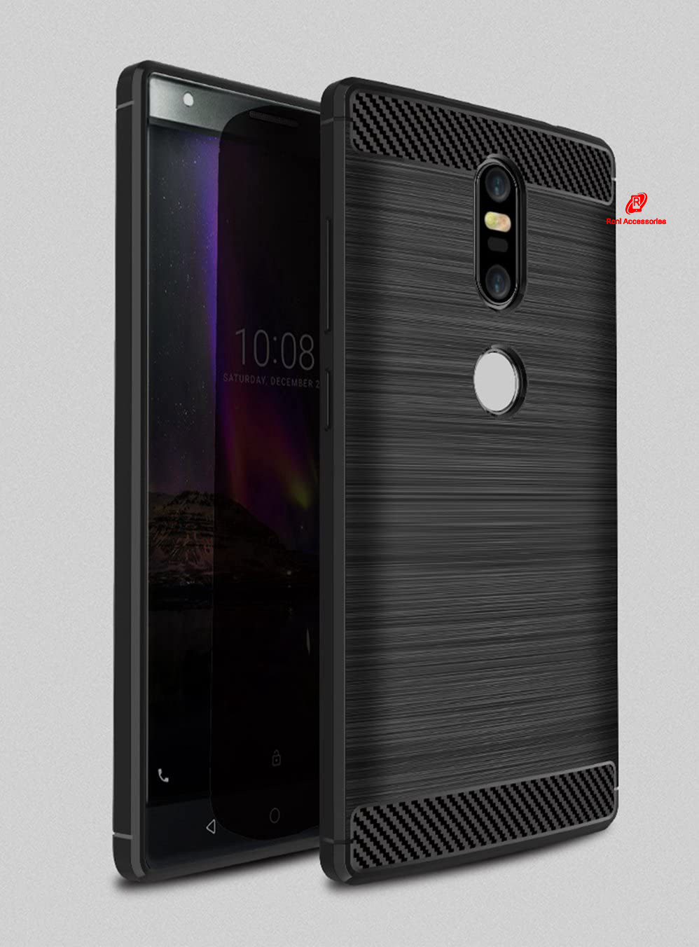 Carbon Fiber Case For Lenovo Phab2 Plus / Phab2 + / Phab 2 Plus - Luxury Stylish Rubber Silicone Armor Designed Shockproof Flexible Camera Bumper Protective Tpu Back Cover - Phone Back Cover (Back Case Cover For Smartphone). 