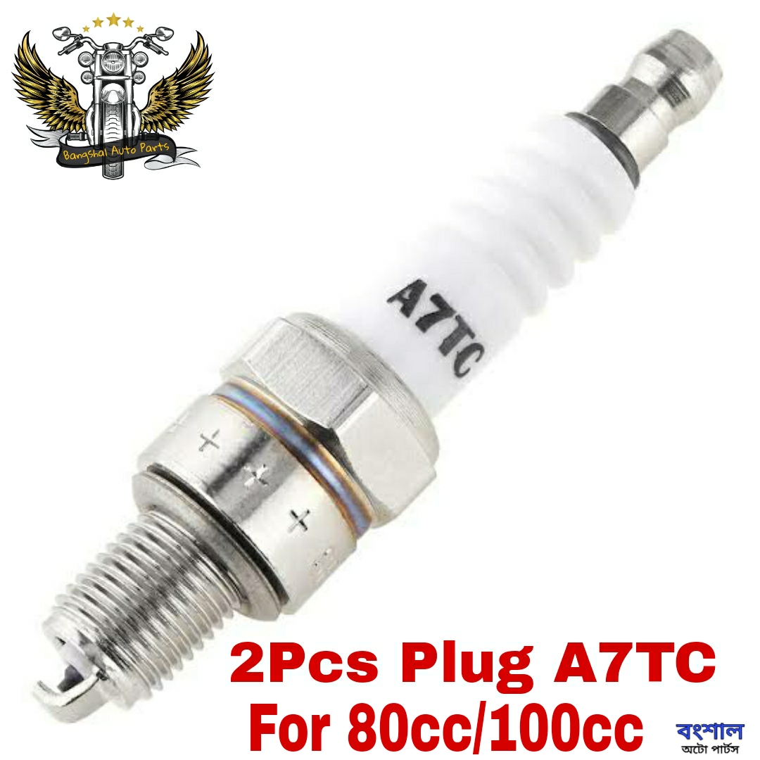 2 Pis -A7TC Spark Plug For 80cc / 100cc Motorcycle