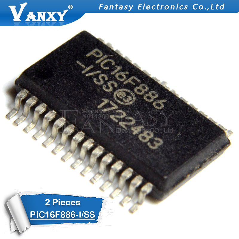 1PCS PIC16F886-I/SS SSOP28 PIC16F886 SSOP 16F886 SSOP-28 SMD. 