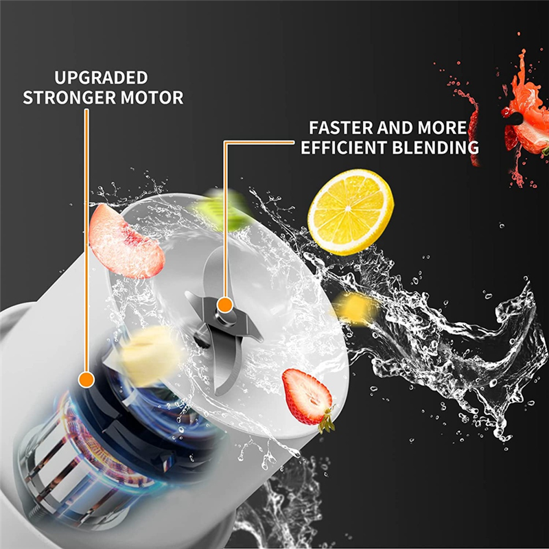 Portable Blender Small Blender with Magnetic USB Rechargeable for Shakes and Smoothies A. 