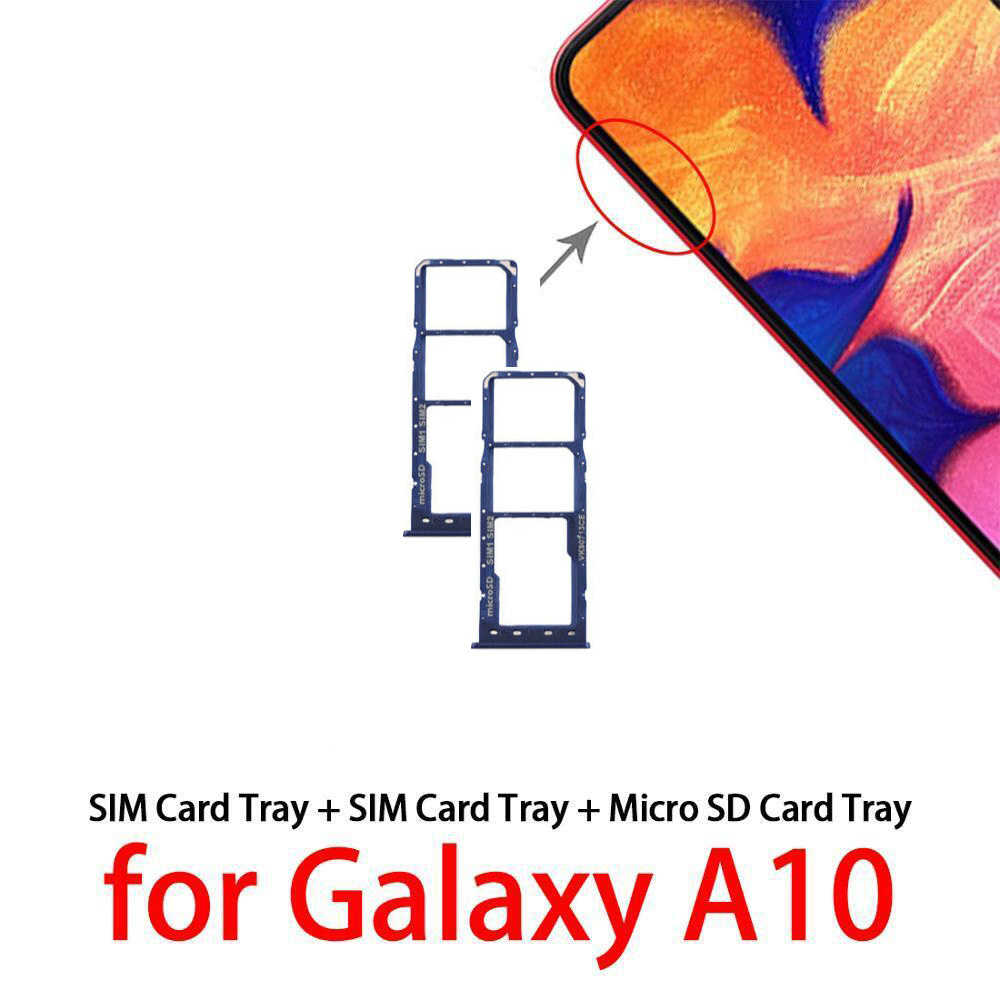 Sim Tray for Samsung Galaxy A10 (Free High Quality Sim Ejector Pin). 