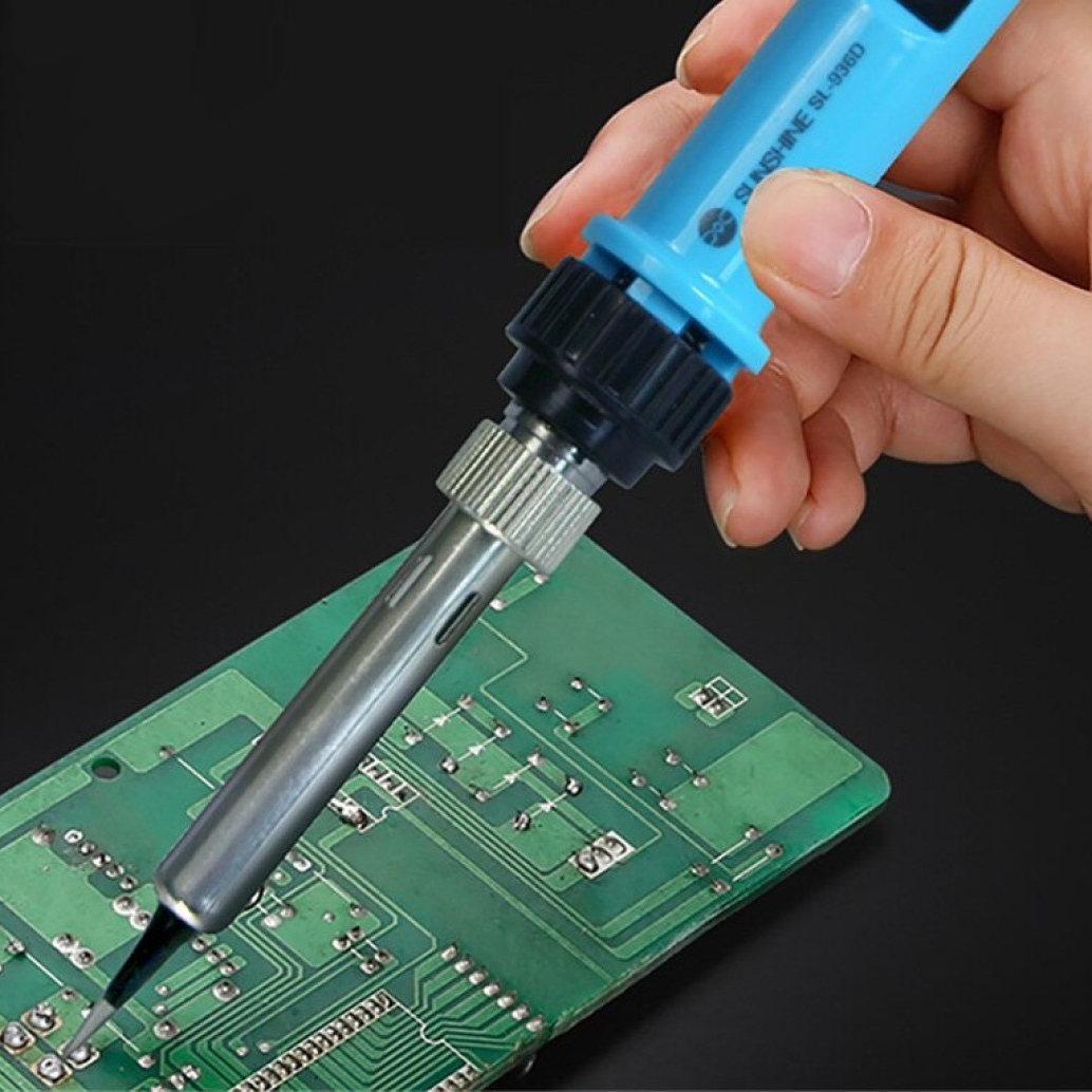 Sunshine SL-936D 80W Adjustable Temperature LCD Display Electric Soldering Iron. 
