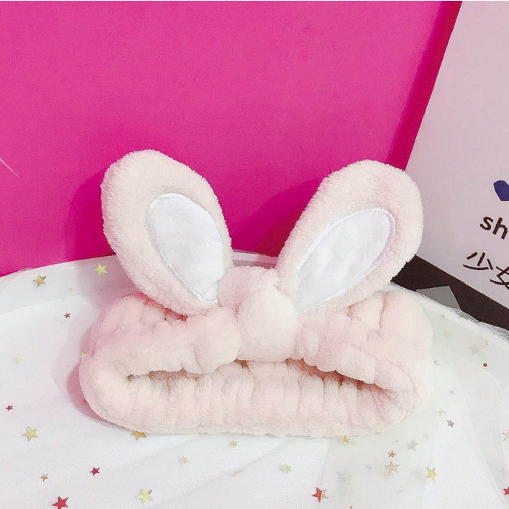 1doz 12pcs Lovely Bunny Hairband Autumn Korean Rabbit Ears Face Makeup  Headband turban