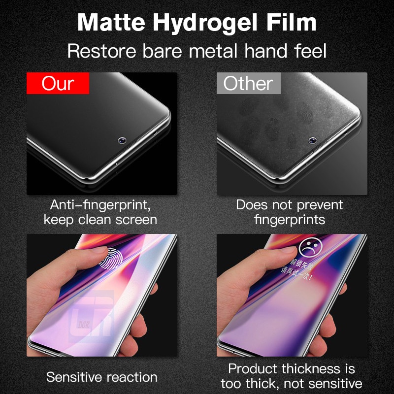 1-3PCS No Fingerprint Matte Hydrogel Film for Samsung Galaxy Note 20 10 S20 S10 Plus S21 S22 S23 S24 Ultra FE Screen Protectors. 