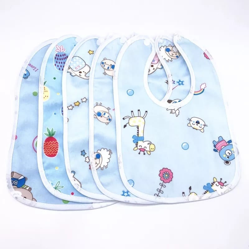 Baby Bibs Double Layers Loldani Waterproof Saliva Towel Learn to eat multicolor. 