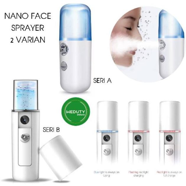 Moisturizing Dual Purpose Mini Face Cool Mist Humidifier Facial Steam Machine, Portable Mist Sprayer Handy Nano Facial Sprayer. 