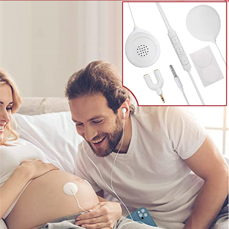 Belly Buds Baby Bump Headphones, Early Education Machine White Plastic for Women During Pregnancy. 