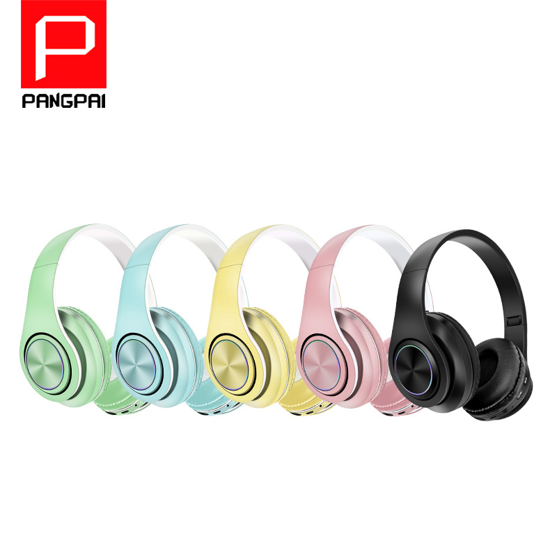 Cross-border P39 headset bluetooth headset 5.0 mobile phone voice call chicken game subwoofer card mp3. 