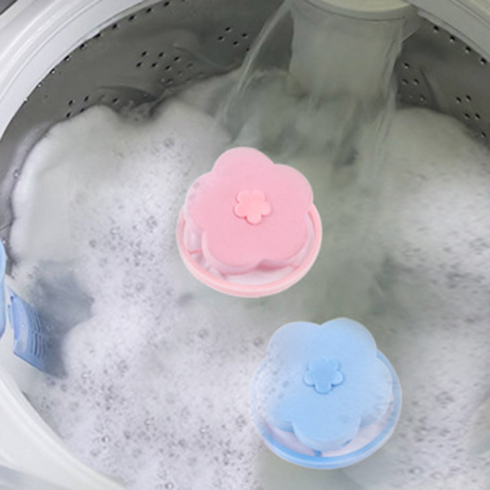 One Set 2Pcs Washing Machine Laundry Floating Hair Catcher Lint Mesh Filter Bag Pouch. 