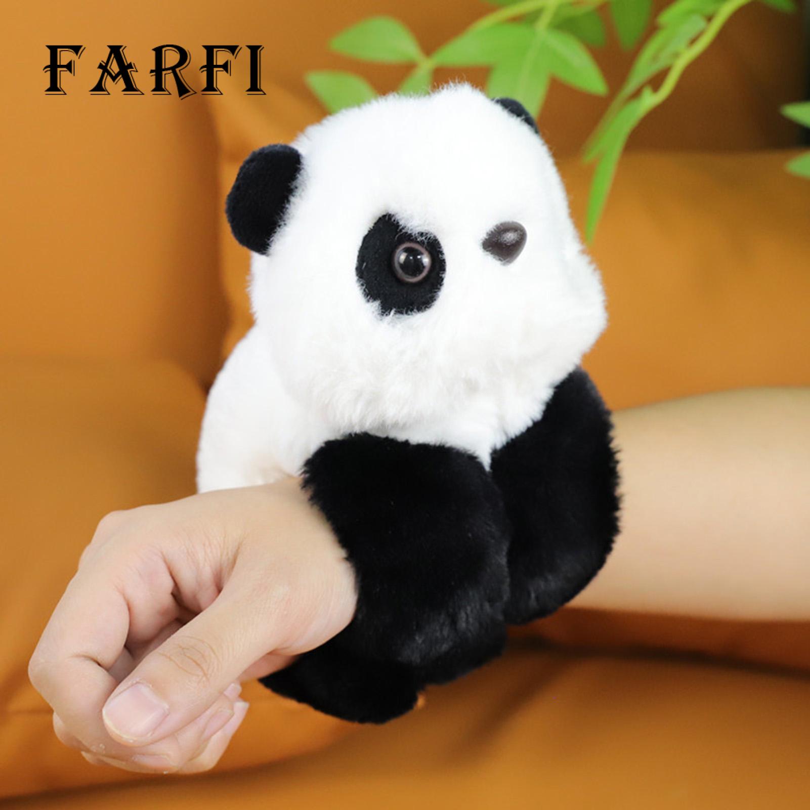 Monkey Plush Doll Cute Animal Plush Doll with Clap Circle Panda Monkey Dog Dinosaur Fox Plushies Slap Bracelet Series Toy Soft Stuffed Animal Zoo Decoration Kids Gift. 