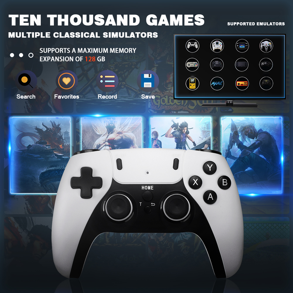 M8/M8 PLUS Video Game Console 4K HD 2.4G Wireless Controller TV Game Stick 20000+Games Retro Handheld Game Player For PS1/FC/GBA. 