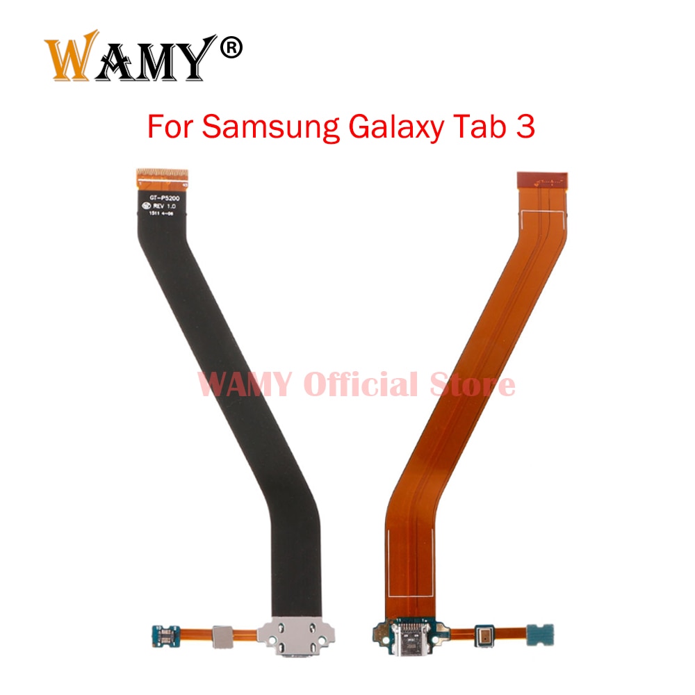 Original New USB Charging Port Connector Microphone Flex Cable For Samsung Galaxy Tab 3 10.1 P5200 P5210 GT-P5200 GT-P5210