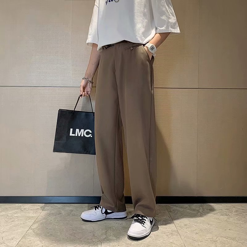 Men's Fashion Korean Style Youth Casual Loose Trousers Wide leg