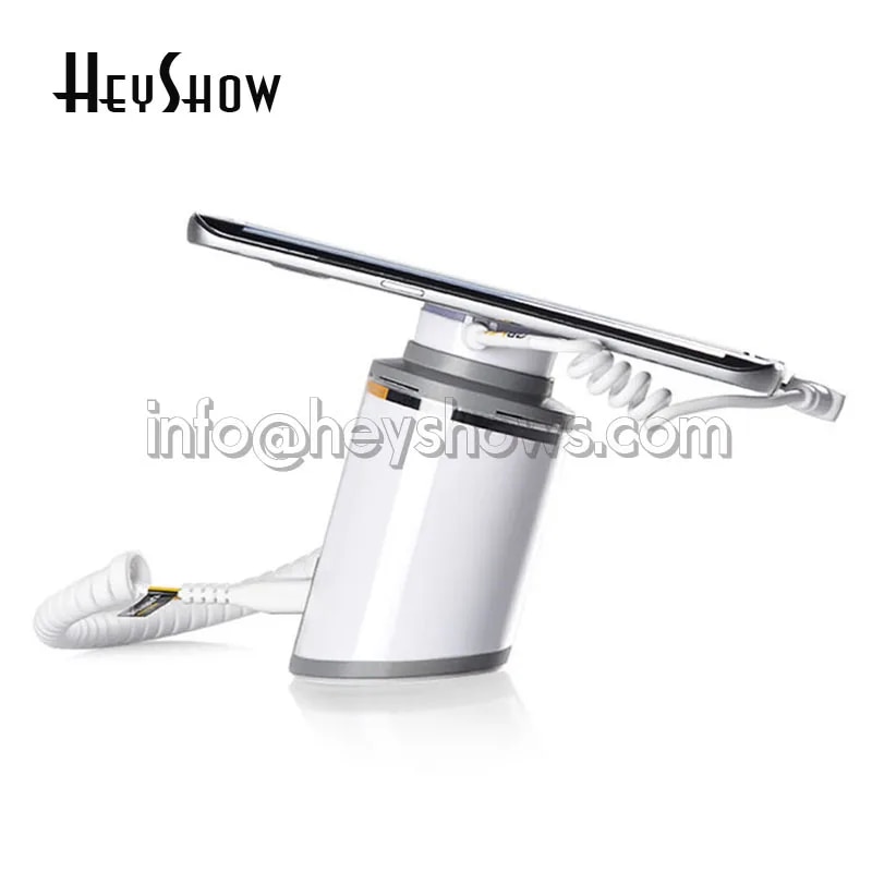 Universal Charging Phone Security Display Stand, Cellphone Anti-Theft Holder, iPhone Burglar Alarm System, Retail Phone Shop. 