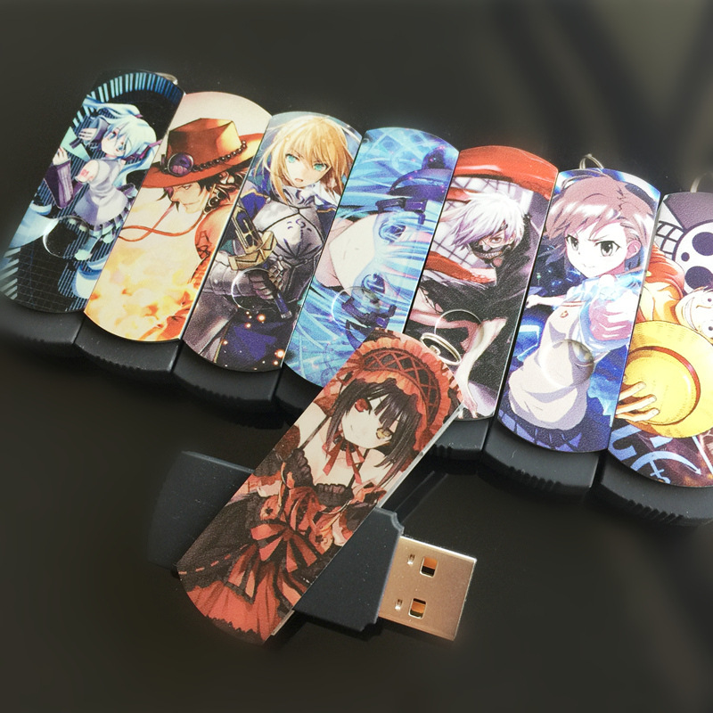 Anime USB drive crazy three and two yuan peripheralsister Ramrem business gifts high-speed metal U disk DIY. 