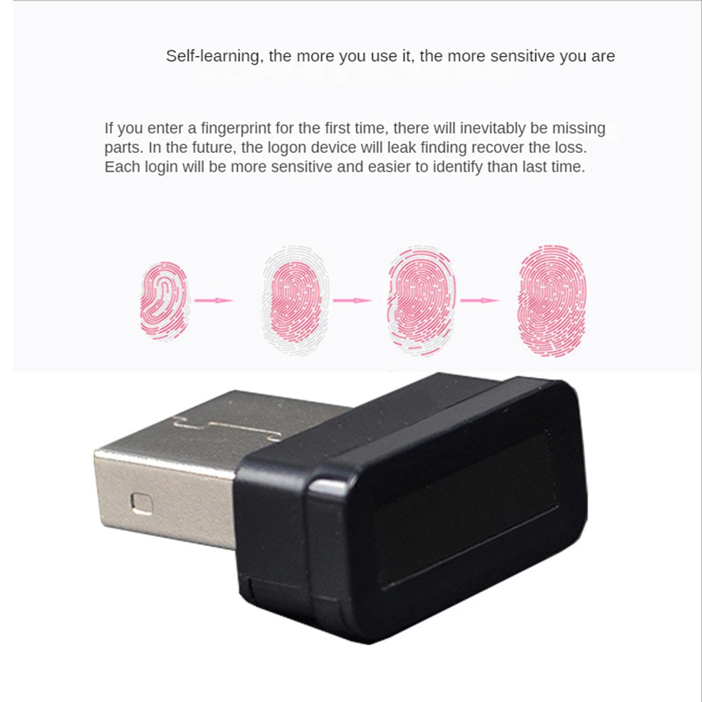 （New）1 PC Portable Multifunctional for MINI UB Fingerprint Reader Device for Window 10 Hello Biometric ecurity Key. 
