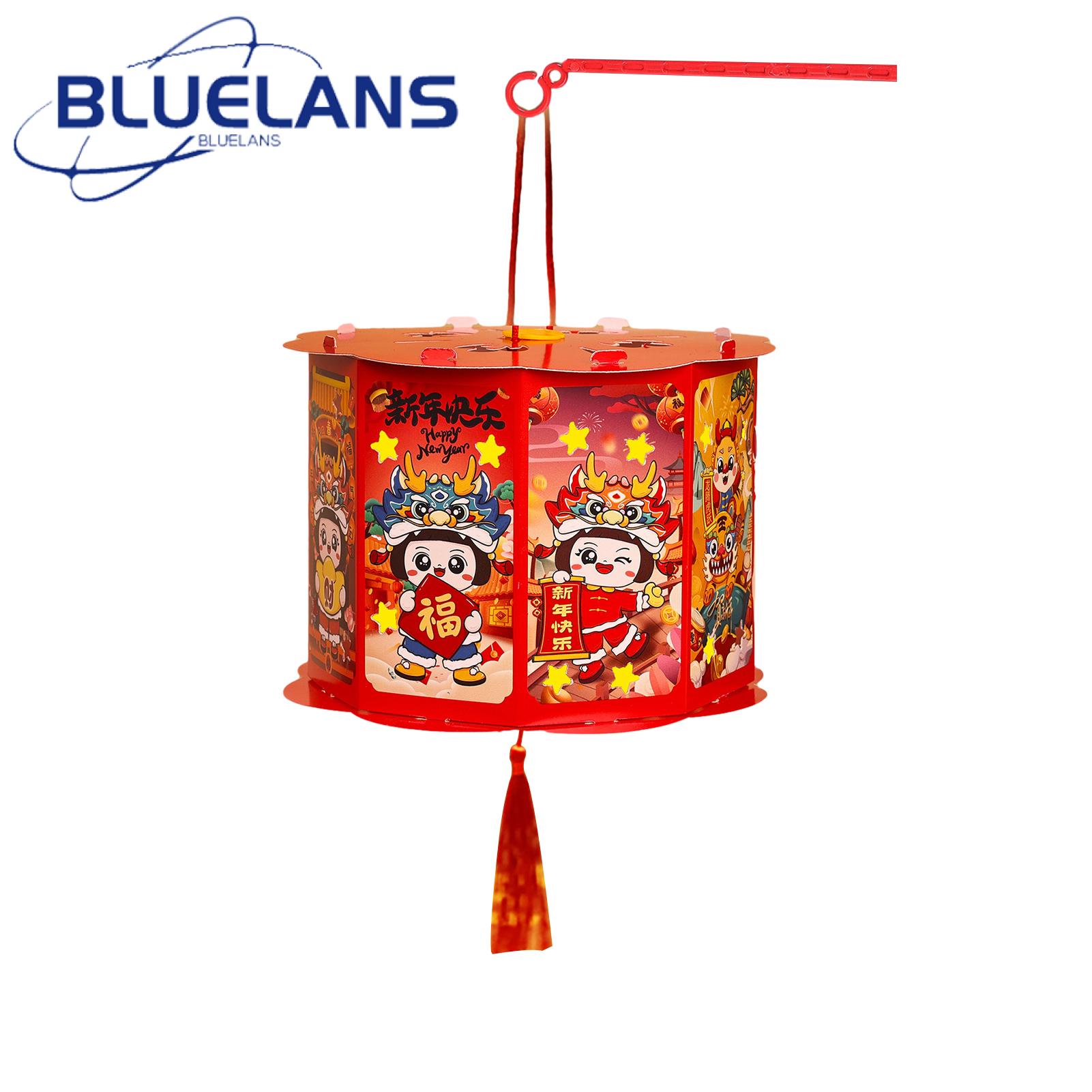 Diy Chinese Lantern 2024 Dragon Year Chinese Lantern Festive Red Paper Lantern New Year Decoration Diy Craft Material for Kids Perfect for Southeast Asian Buyers Chinese Lantern for New Year