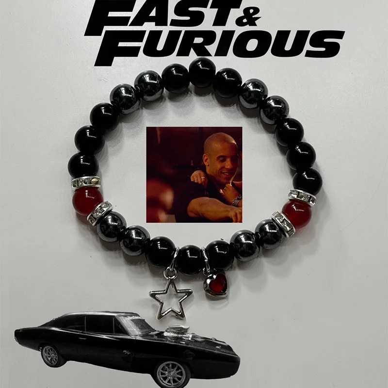 Handmade fast furious matching bracelets Suki Brian Gift Y2k Couple. 