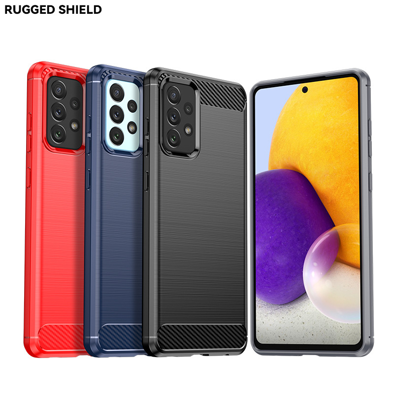 Applicable to Samsung GalaxyA72 5G Phone Case Samsung A72 Fiber Drop-Resistant Protective Cover Soft Case