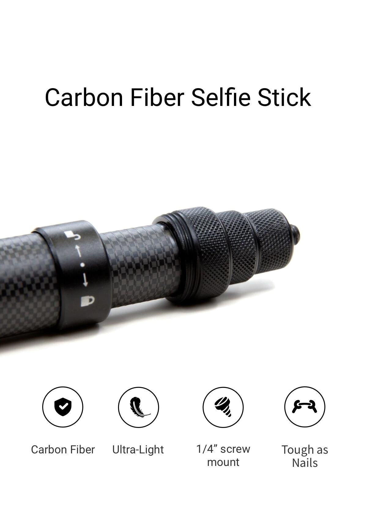 1.5/3 Meter Ultra-long Carbon Fiber Invisible Selfie Stick For Insta360 One X2 / R / X Lightweight Adjustable Selfie Stick. 
