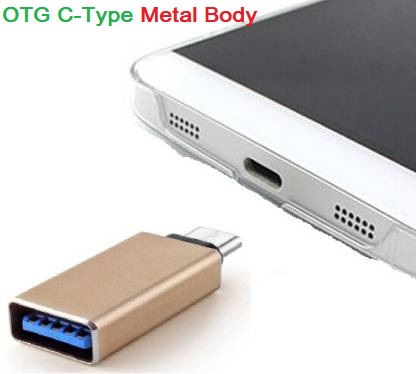 Type C OTG Metal Body Type-C Male Adapters To USB 3.0 Female Converter OTG Function USB 3.0 OTG Data Sync For Android Mobile Phone . 