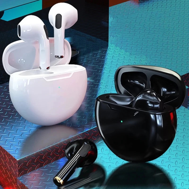 For Apple iPhone Original Air Pro 6 TWS Wireless Headphones Bluetooth Earphones In Ear Earbuds Earpod Sports Gamer Pods Headset