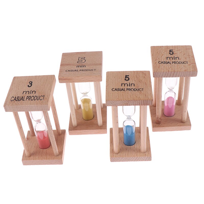 5Min Wooden Home Decoration Desktop Sand Clock Timers Sand Sandglass Hourglass Timer Clock Home Decor Gift Kitchen. 