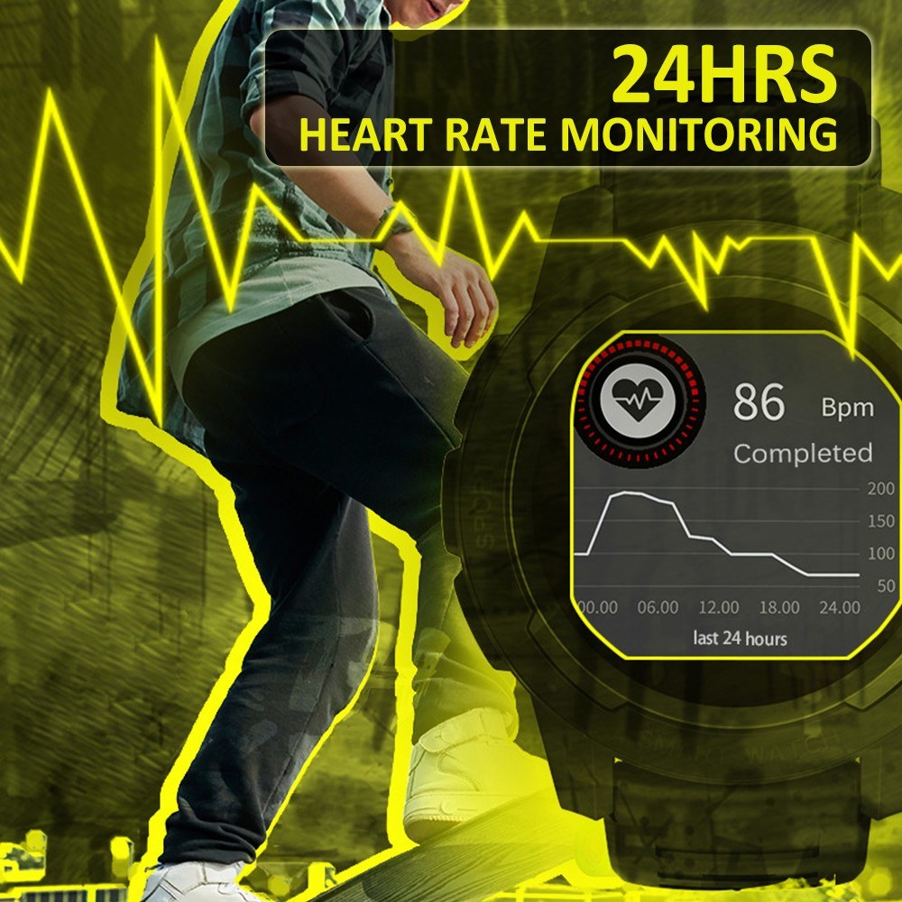 NORTH EDGE Mars 2 Touch Screen Intelligent Watch with Heart Rate Monitor. 