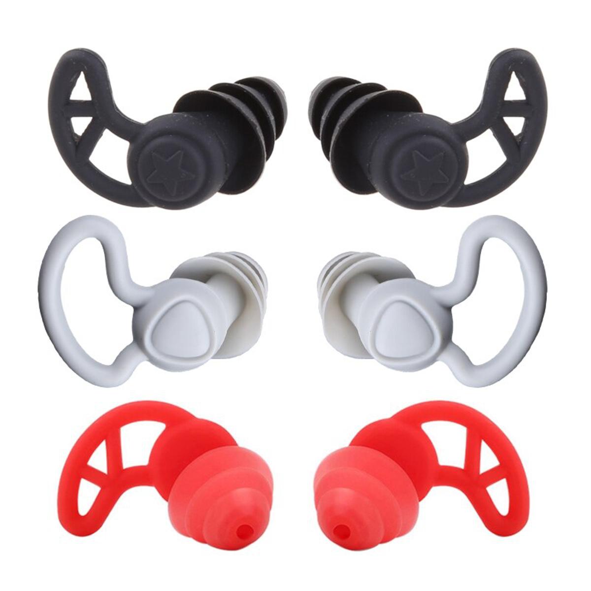 B0KA 1 Set Noise Cancelling Sound Blocking Reduction Earplugs for Swimming Snoring Airplanes Studying Work 40dB SNR