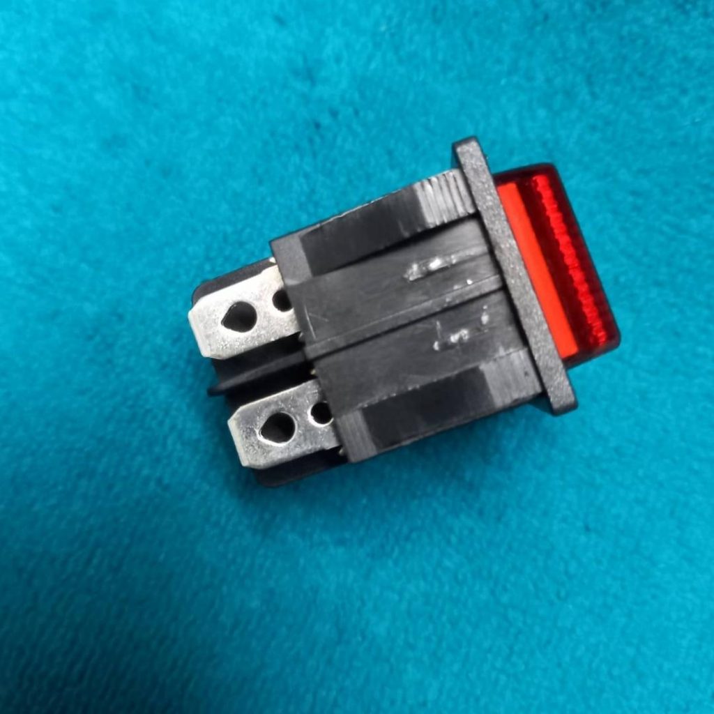 6 Pin KCD4-201N-B Rocker Switch 30A 250V 6 Pin Black Color Switches 6Pin On Off 2 Positions Full Illuminated Neon RED Indicators DPST Power Switch For Auto Car Boat IPS UPS. 