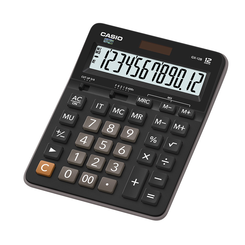 2024 Casio GX-12B calculator business office financial computer 12-digit large screen waveoowave. 